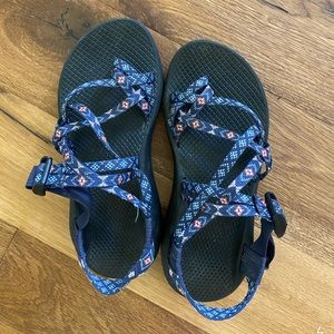 Size 7 Blue/ Orange Chacos